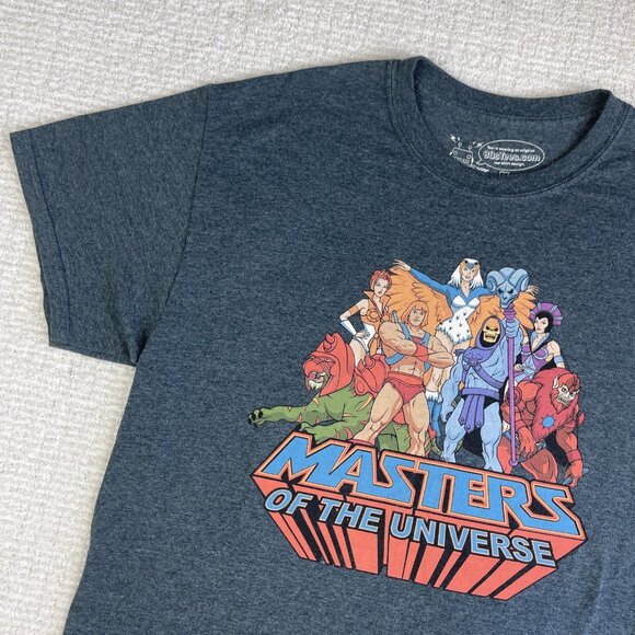 Masters of the Universe T-Shirt Men's Gray Short Sleeve Big Logo Graphic M - Picture 3 of 15